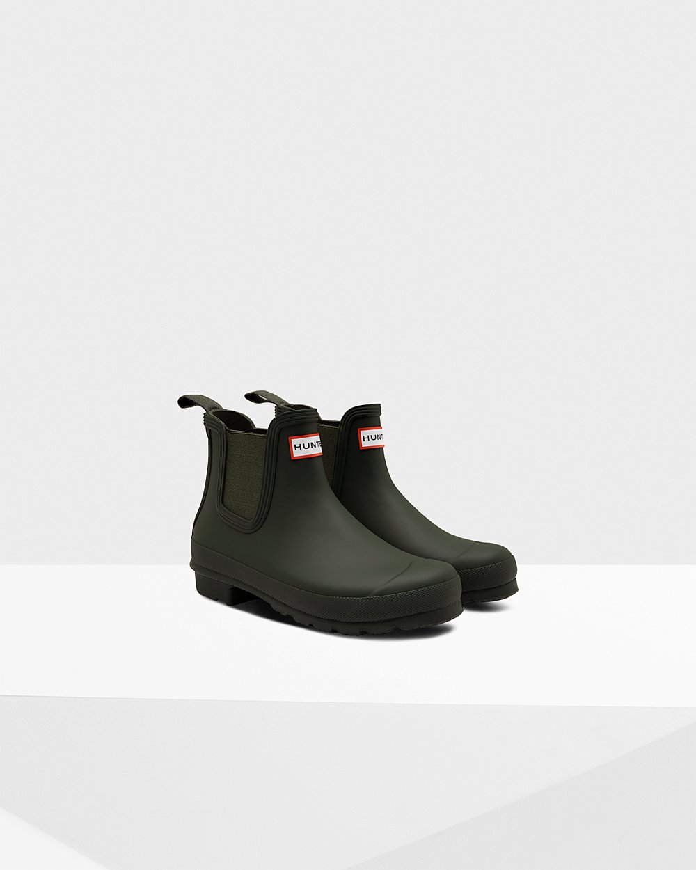 Botas Chelsea Original Hunter Mujer - Verde Oscuro Oliva - 195273OTJ